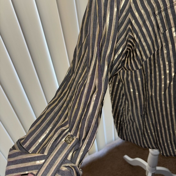 Striped Button-Up Shirt - Picture 3 of 7